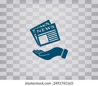 Vector icon on gray background
