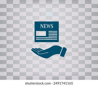 Vector icon on gray background