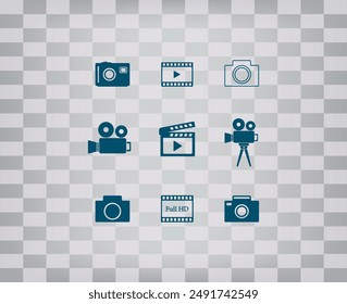 Vector icon on gray background