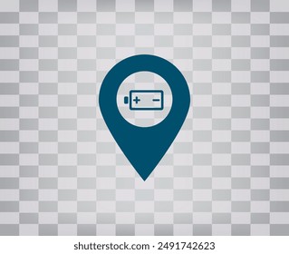 Vector icon on gray background