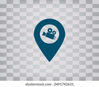 Vector icon on gray background