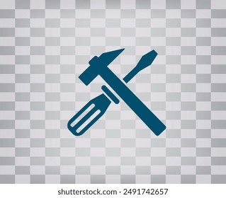 Vector icon on gray background