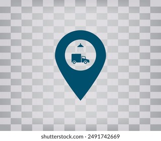 Vector icon on gray background