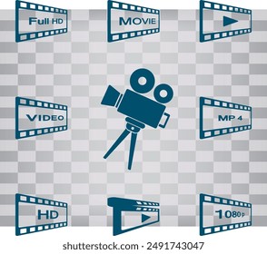 Vector icon on gray background