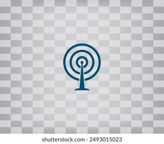 Vector icon on a gray background with a gradient.