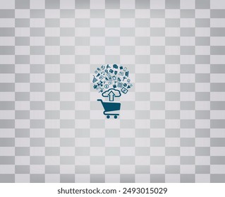 Vector icon on a gray background with a gradient.