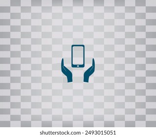 Vector icon on a gray background with a gradient.