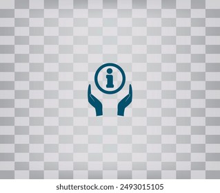 Vektorgrafik-Symbol auf einem grauen Hintergrund mit einem Farbverlauf.
