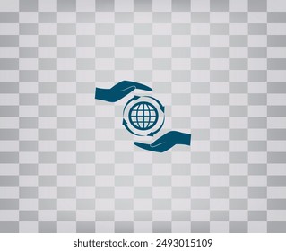 Vector icon on a gray background with a gradient.