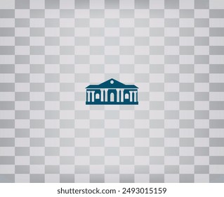 Icono de Vector sobre fondo gris con degradado.