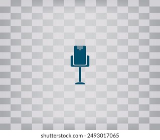 Vektorgrafik-Symbol auf einem grauen Hintergrund mit einem Farbverlauf.
