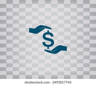 Vector icon on a gray background with a gradient.