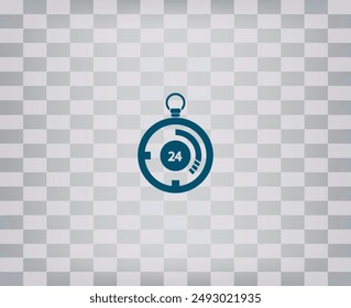 Vektorgrafik-Symbol auf einem grauen Hintergrund mit einem Farbverlauf.