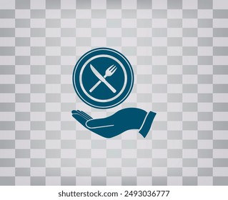 Vector icon on a gray background with a gradient.