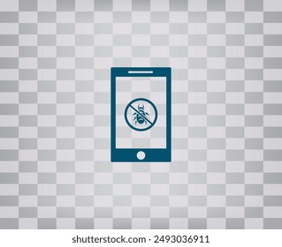 Icono de Vector sobre fondo gris con degradado.