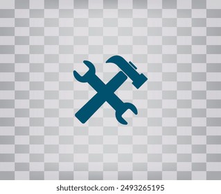 Vector icon on a gray background with a gradient.