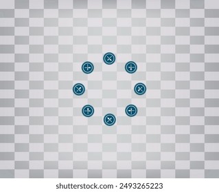 Vector icon on a gray background with a gradient.