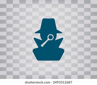 Vector icon on a gray background with a gradient.