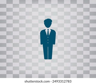 Vector icon on a gray background with a gradient.