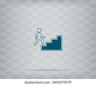 Icono de Vector sobre fondo gris con degradado