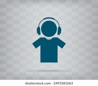 vector icon on gray background with gradient