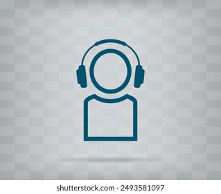 vector icon on gray background with gradient