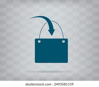 vector icon on gray background with gradient