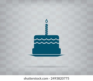 Vector icon on gray background