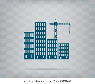 Vector icon on gray background