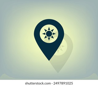 Vector icon on a gray background