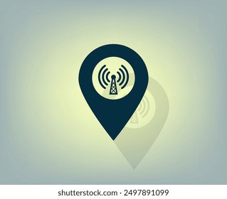 Vector icon on a gray background