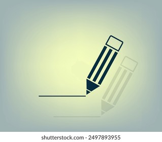Vector icon on a gray background