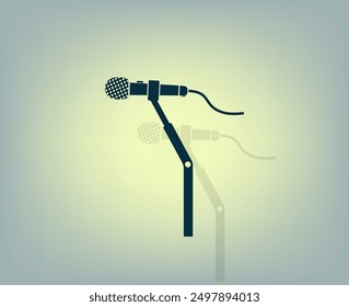 Icono de Vector sobre un fondo gris