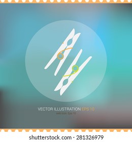 Vector icon on soft abstract background "peg"