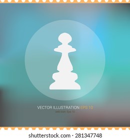 Vector icon on soft abstract background "chess"