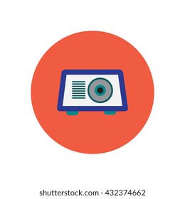 Vector icon on the white backgrounds in circles radio