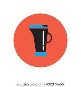Vector icon on the white backgrounds in circles  blender