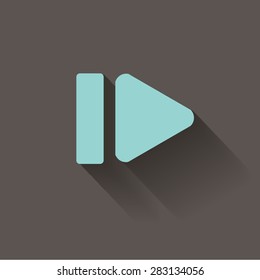 Vector icon on a wooden abstract background "next"