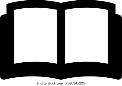 Vector icon of an open book