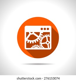 Vector icon of options window
