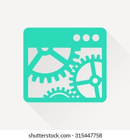 Vector icon of options window