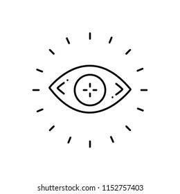 Vector icon for optometry