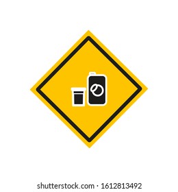 vector icon with orange juice box shape
