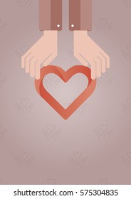 Vector icon of organ donation against color background