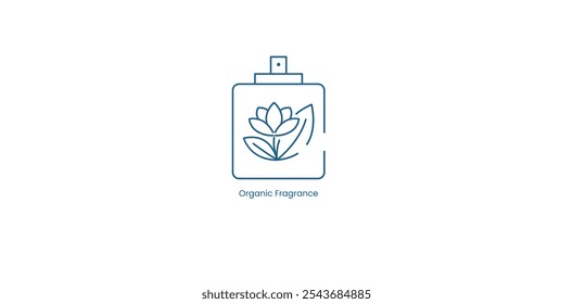 Vector Icon of Organic Fragrance with Natural Ingredients Symbol