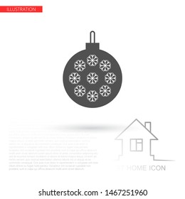 Vector icon ornament for christmas tree 10 EPS . Lorem Ipsum Illustration design