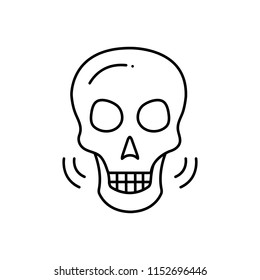 Vector icon for osteology