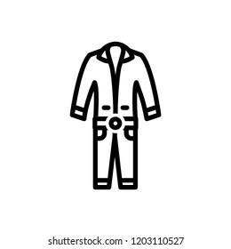 Vector icon for overalls