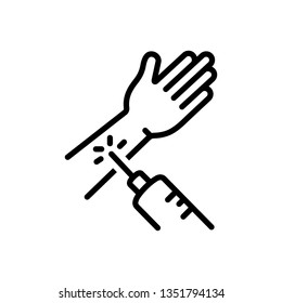 Vector icon for painlessly