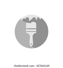 vector icon of a paint brush,  maintenance.